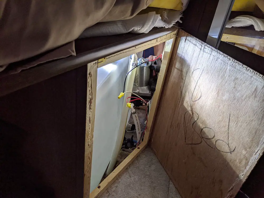 Under Bed Panel Water Pump